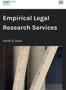 Empirical Legal Research Services by Sarah E. Ryan
